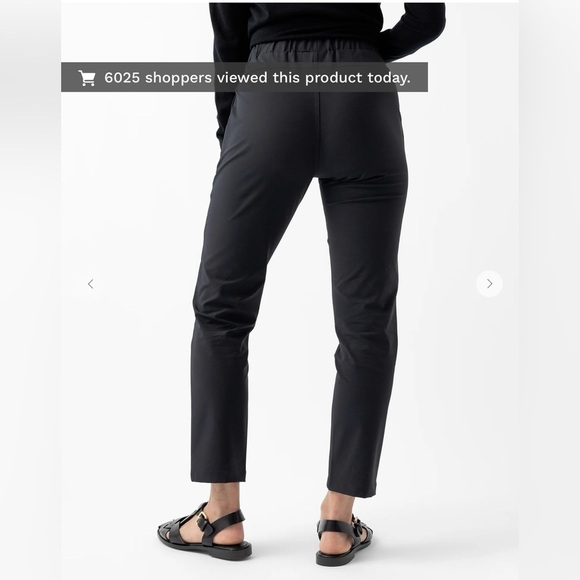 NWT Cozy Earth Women's Always Cropped Pant in Jet Black Size XXL - Picture 3 of 11